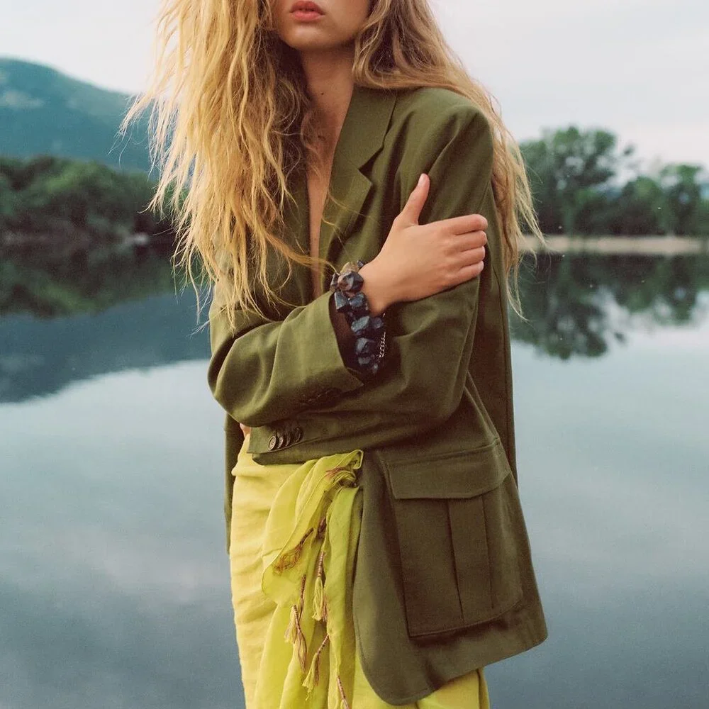 Zara Blazer with Patch Pockets - Picture 6 of 8